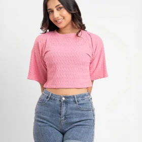 Relaxed Fit Round-Neck Top